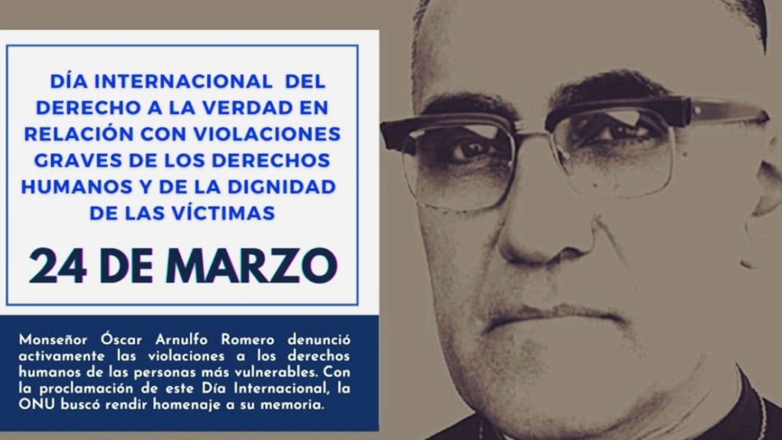 DÍA INTERNACIONAL DEL DERECHO A LA VERDAD Y DE LA DIGNIDAD DE LAS VÍCTIMAS